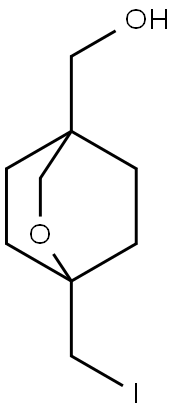 1-(iodomethyl)-2-oxabicyclo[2.2.2]octan-4-yl]methanol Struktur