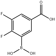 5-Carboxy-2,3-difluorophenylboronic acid Struktur