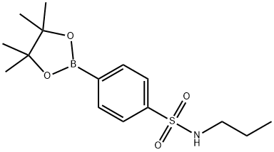 N-Propyl-4-(tetramethyl-1,3,2-dioxaborolan-2-yl)benzenesulfonamide Struktur