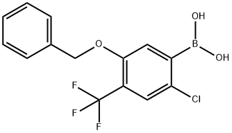 5-(芐氧基)-2-氯-4-(三氟甲基)苯基硼酸, 2377608-74-5, 結(jié)構(gòu)式