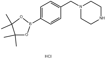 4-(Piperazino)methylphenylboronic acid pinacol ester HCl Struktur