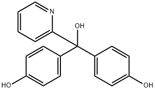 2-Pyridinemethanol, α,α-bis(4-hydroxyphenyl)- Struktur