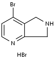 5H-Pyrrolo[3,4-b]pyridine, 4-bromo-6,7-dihydro-, hydrobromide (1:1) Struktur