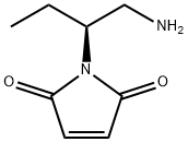 1H-Pyrrole-2,5-dione, 1-[(1S)-1-(aminomethyl)propyl]- Struktur