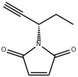 1H-Pyrrole-2,5-dione, 1-[(1S)-1-ethyl-2-propyn-1-yl]- Struktur