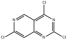 Pyrido[4,3-d]pyrimidine, 2,4,7-trichloro- Struktur