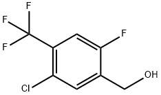 Benzenemethanol, 5-chloro-2-fluoro-4-(trifluoromethyl)- Struktur