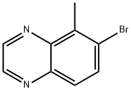 Quinoxaline, 6-bromo-5-methyl- Struktur