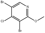 Pyridine, 3,5-dibromo-4-chloro-2-methoxy- Struktur