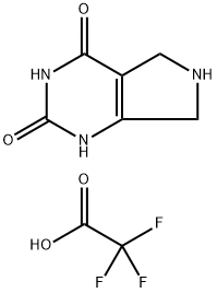 1H-Pyrrolo[3,4-d]pyrimidine-2,4(3H,5H)-dione, 6,7-dihydro-, 2,2,2-trifluoroacetate (1:1) Struktur