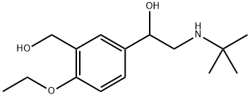 2-(tert-butylamino)-1-(4-ethoxy-3-(hydroxymethyl)phenyl)ethanol Struktur