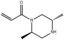 2-Propen-1-one, 1-[(2R,5S)-2,5-dimethyl-1-piperazinyl]- Struktur