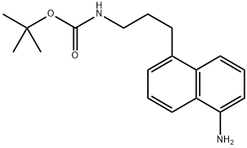 tert-Butyl (3-(5-aminonaphthalen-1-yl)propyl)carbamate Struktur