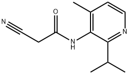 Acetamide, 2-cyano-N-[4-methyl-2-(1-methylethyl)-3-pyridinyl]- Struktur