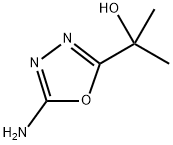 2-(5-amino-1,3,4-oxadiazol-2-yl)propan-2-ol Struktur