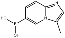 Boronic acid, B-(3-methylimidazo[1,2-a]pyridin-6-yl)- Struktur