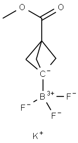 trifluoro-(3-methoxycarbonyl-1-bicyclo[1.1.1]pentanyl)boranuide Struktur