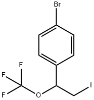 1-bromo-4-(2-iodo-1-(trifluoromethoxy)ethyl)benzene Struktur