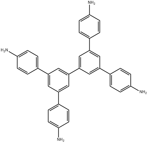 5',5''-bis(4-aminophenyl)-[1,1':3',1'':3'',1'''-quaterphenyl]-4,4'''-diamine Struktur