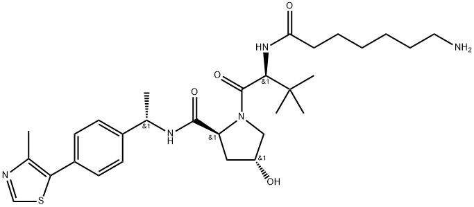 (S,R,S)-AHPC-Me-C6-NH2 Struktur