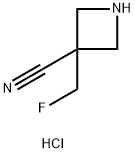 3-Azetidinecarbonitrile, 3-(fluoromethyl)-, hydrochloride (1:1) Struktur