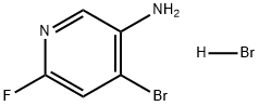 3-Pyridinamine, 4-bromo-6-fluoro-, hydrobromide (1:1) Struktur