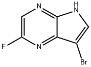 7-bromo-2-fluoro-5H-pyrrolo[2,3-b]pyrazine Struktur