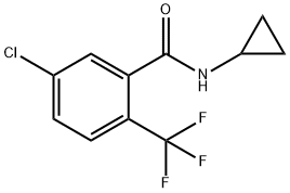 5-Chloro-N-cyclopropyl-2-(trifluoromethyl)benzamide Struktur