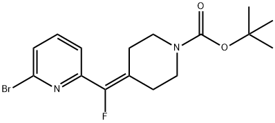 1-哌啶羧酸,4-[(6-溴-2-吡啶基)氟亞甲基]-,1,1-二甲基乙酯, 2416421-44-6, 結構式