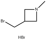 Azetidine, 3-(bromomethyl)-1-methyl-, hydrobromide (1:1) Struktur