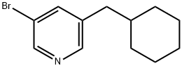 3-bromo-5-(cyclohexylmethyl)pyridine Struktur