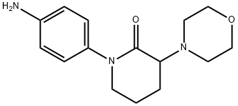 2-Piperidinone, 1-(4-aminophenyl)-3-(4-morpholinyl)- Struktur