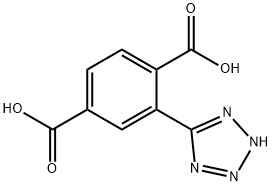 1,4-Benzenedicarboxylic acid, 2-(2H-tetrazol-5-yl)- Struktur