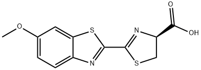 4-Thiazolecarboxylic acid, 4,5-dihydro-2-(6-methoxy-2-benzothiazolyl)-, (4S)- Struktur