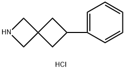 2-Azaspiro[3.3]heptane, 6-phenyl-, hydrochloride (1:1) Struktur