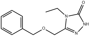 3H-1,2,4-Triazol-3-one, 4-ethyl-2,4-dihydro-5-[(phenylmethoxy)methyl]- Struktur