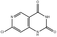 Pyrido[4,3-d]pyrimidine-2,4(1H,3H)-dione, 7-chloro- Struktur