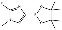 1H-Imidazole, 2-fluoro-1-methyl-4-(4,4,5,5-tetramethyl-1,3,2-dioxaborolan-2-yl)- Struktur