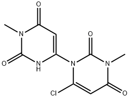 [1(2H)?,?4'-?Bipyrimidine]?-?2,?2',?4,?6'(1'H,?3H,?3'H)?-?tetrone, 6-?chloro-?1',?3-?dimethyl- Struktur