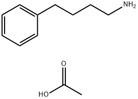 Benzenebutanamine, acetate (1:1) Struktur