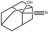 Tricyclo[3.3.1.13,7]decane-2-carbonitrile, 2-hydroxy- Struktur