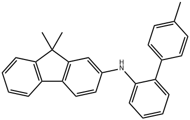 9H-芴-2-胺, 9,9-二甲基-N-(4′-甲基[1,1′-二苯基]-2-基)- 結(jié)構(gòu)式