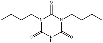 1,3,5-Triazine-2,4,6(1H,3H,5H)-trione, 1,3-dibutyl- Struktur