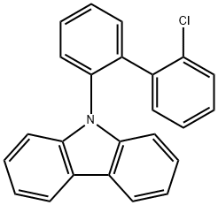 9H-Carbazole, 9-(2'-chloro[1,1'-biphenyl]-2-yl)- Struktur