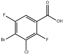 Benzoic acid, 4-bromo-3-chloro-2,5-difluoro- Struktur