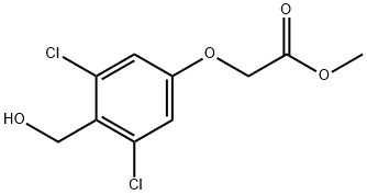 Acetic acid, 2-[3,5-dichloro-4-(hydroxymethyl)phenoxy]-, methyl ester Struktur