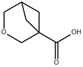 3-Oxabicyclo[3.1.1]heptane-1-carboxylic acid Struktur