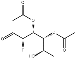 3,4-Di-O-acetyl-2-deoxy-2-fluoro-L-fucopyranose Struktur