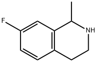 1,2,3,4-tetrahydro-1- methyl-7-fluoroisoquinoline Struktur