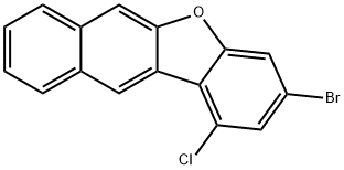 Benzo[b]naphtho[2,3-d]furan, 3-bromo-1-chloro- Struktur